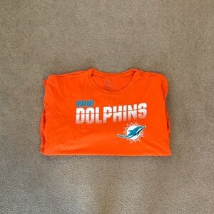 Men’s 3XL Orange Nike Miami Dolphin’s Long Sleeve T-Shirt